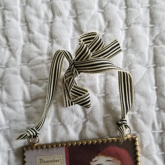 Vintage Inspired Glass Santa Ornament 5.25" - Picture 3 of 3